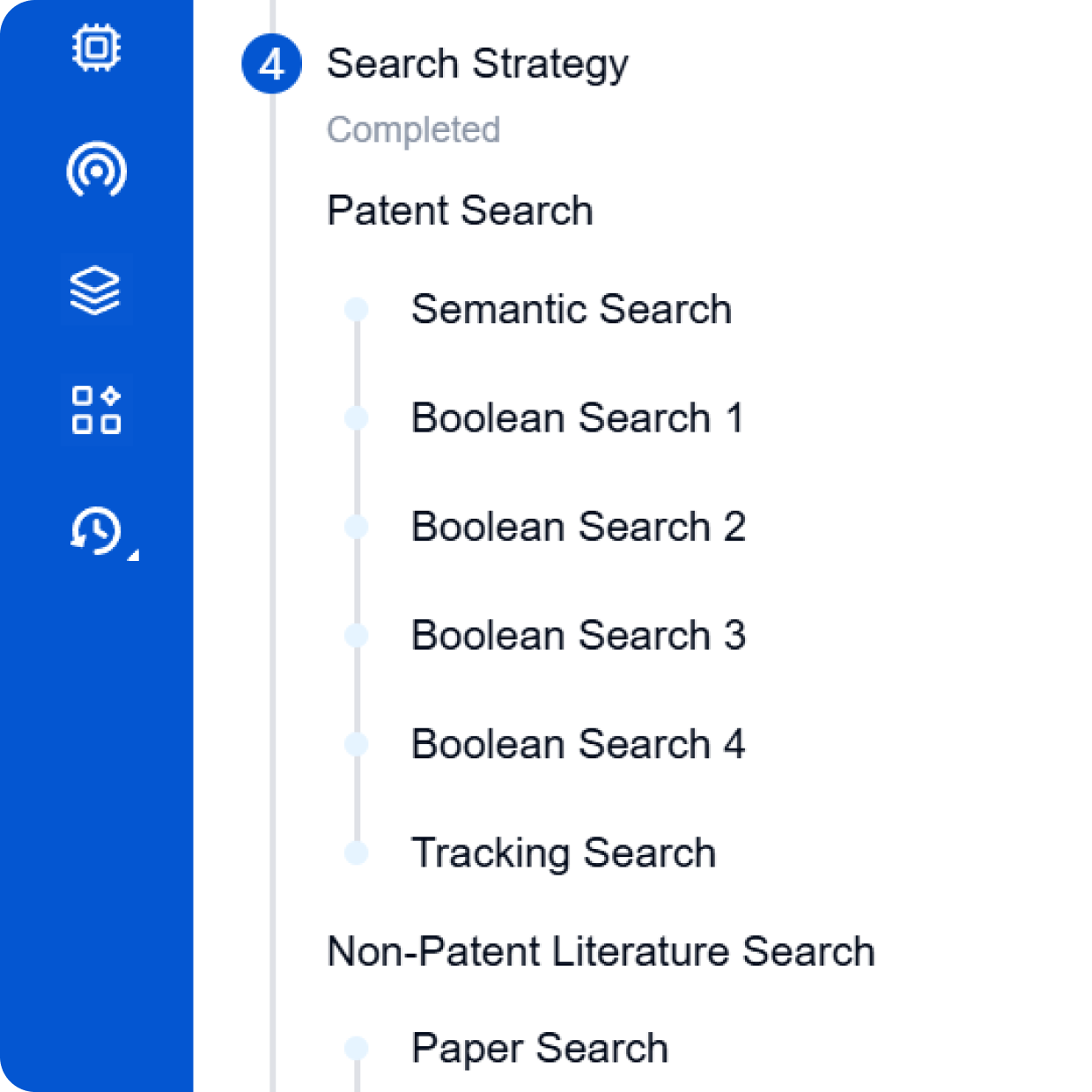 Build & run search strategies