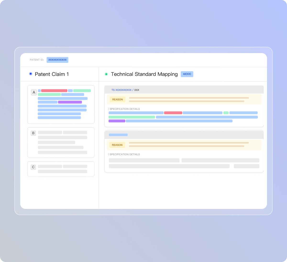 Claim-to-standard evidence mapping preview